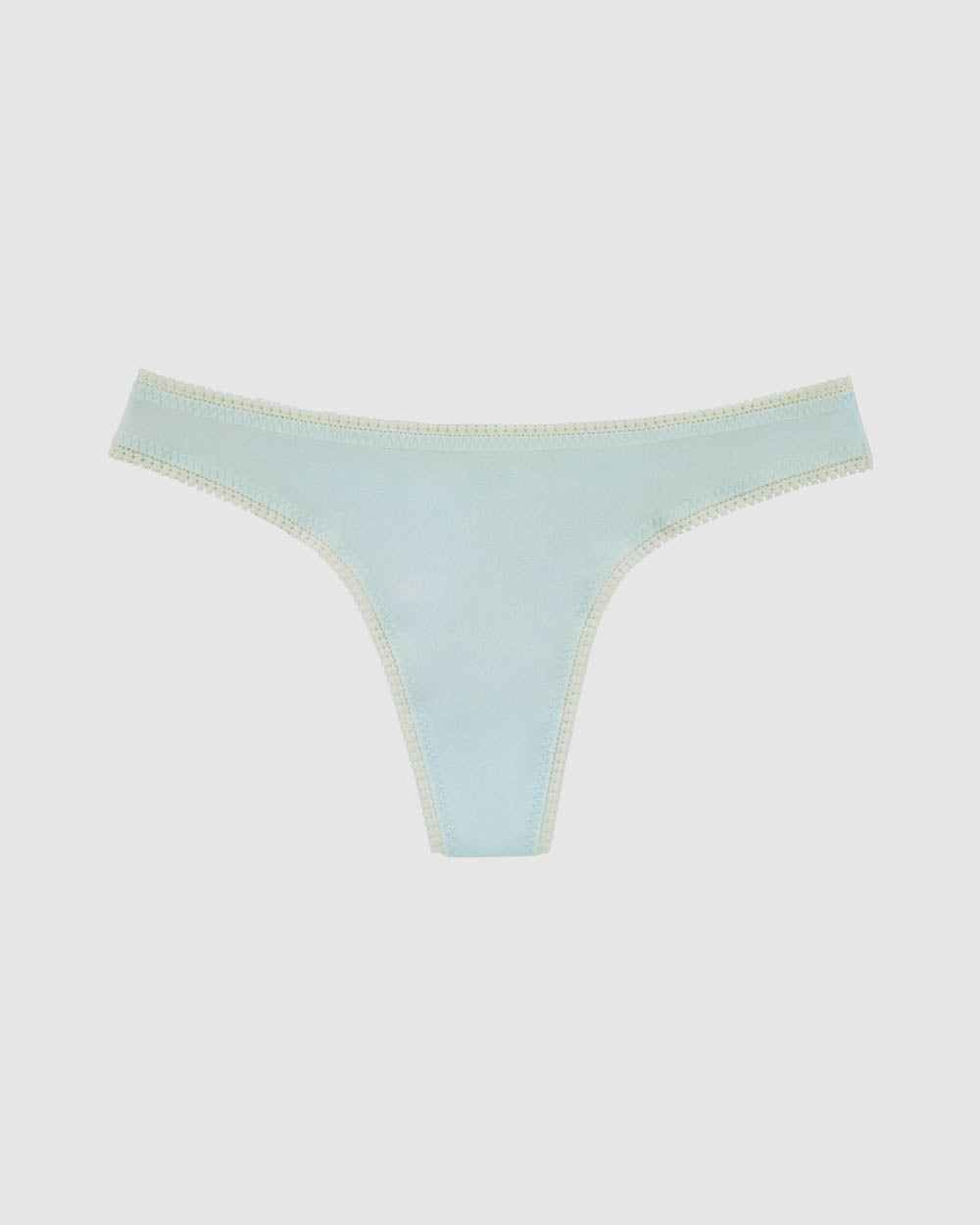 A lady wearing clearwater gossamer mesh hip g thong underwear.