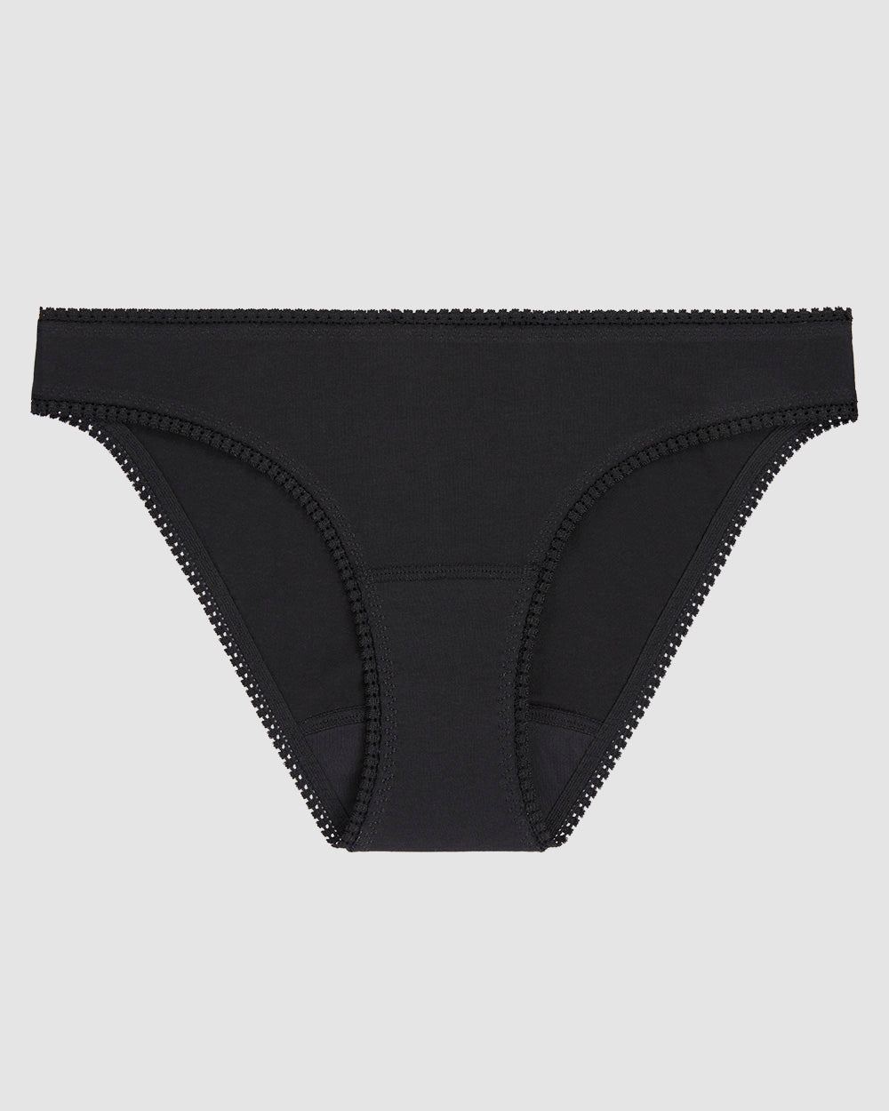 Black Cabana Cotton Leak Proof Hi Cut Brief