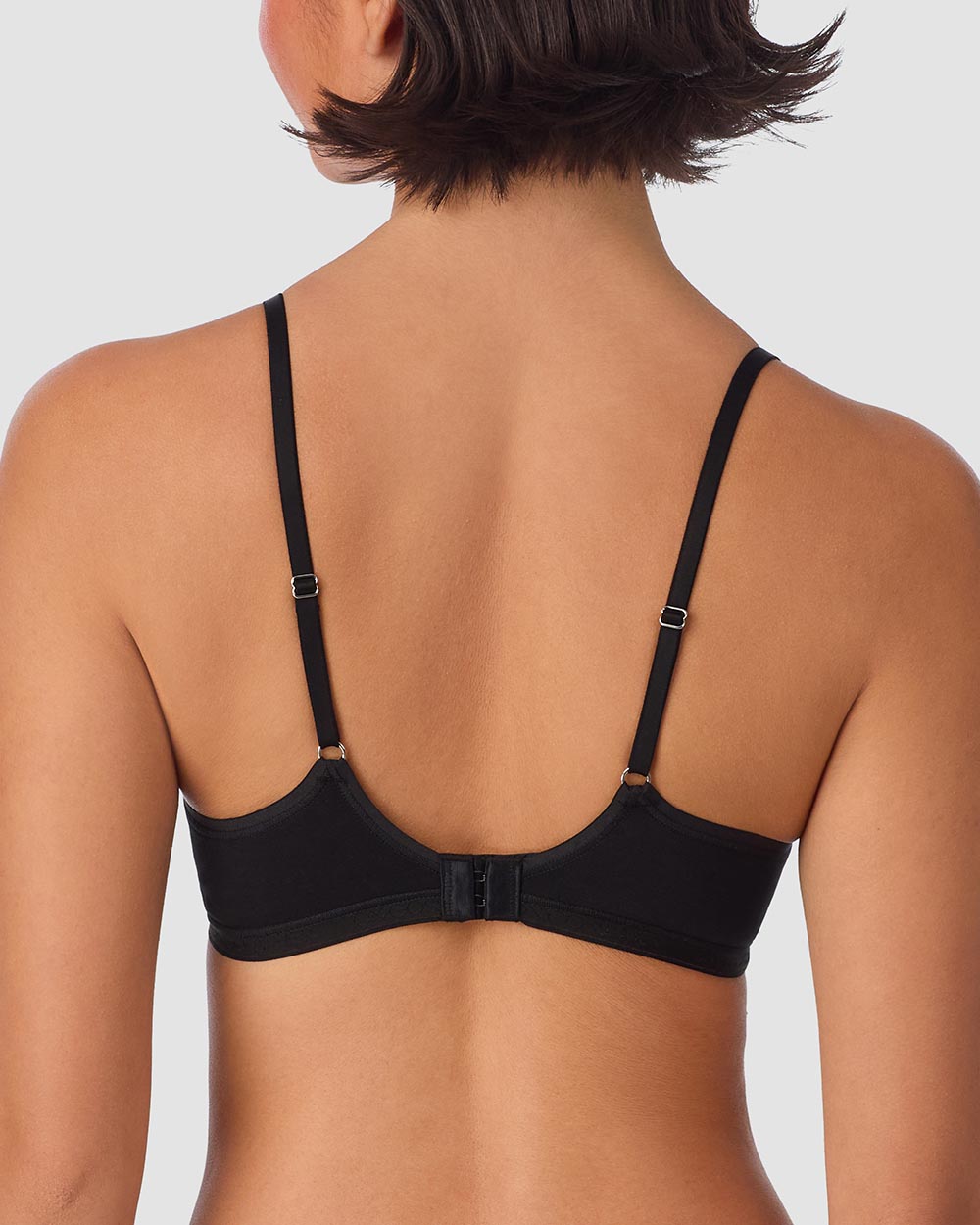 Cabana Cotton Unlined Underwire Bra - Black