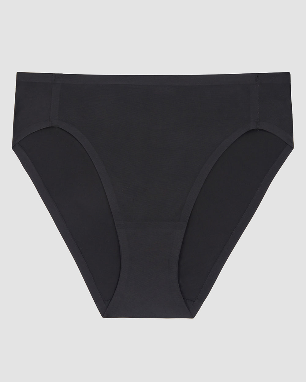 A lady wearing black Heavenly Stretch Hi Cut Brief