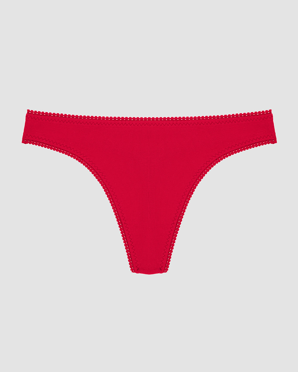 A Cabana Cotton Hip G Thong Underwear - Crimson