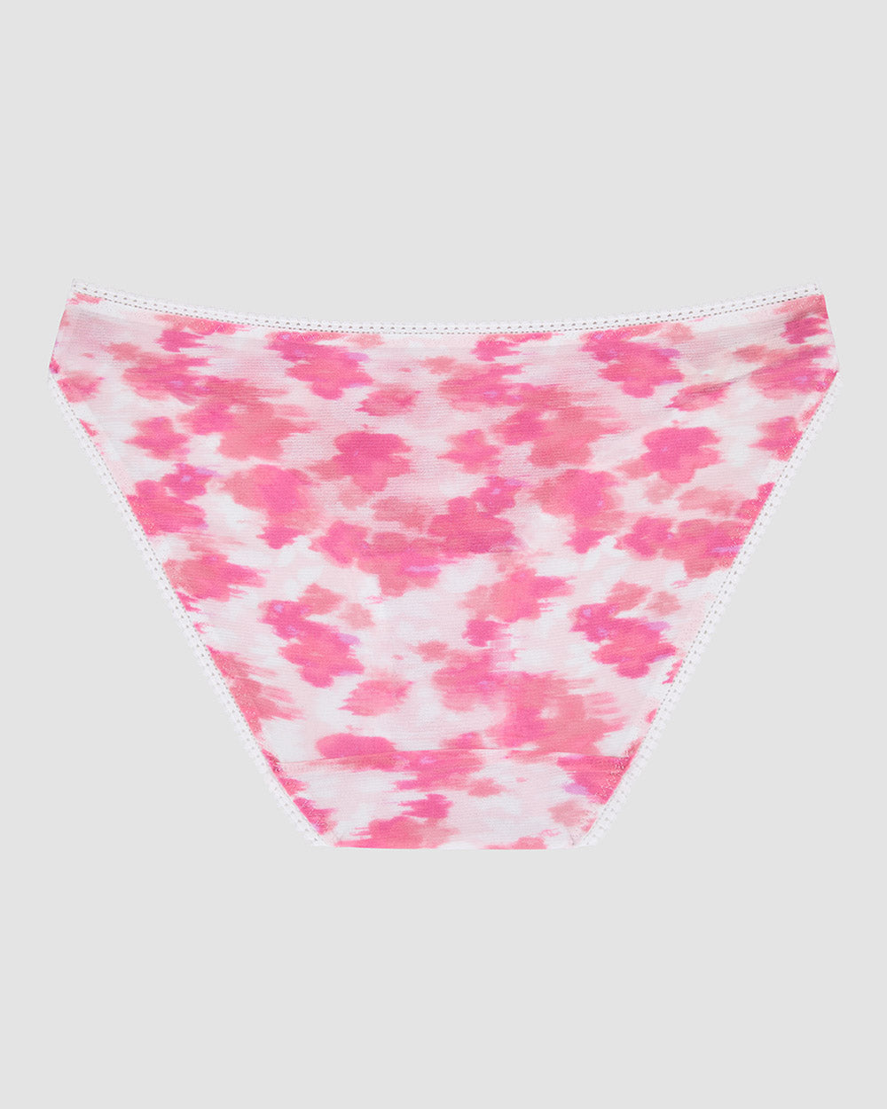 A Triple Mesh Hip Bikini Underwear in Blurred Floral