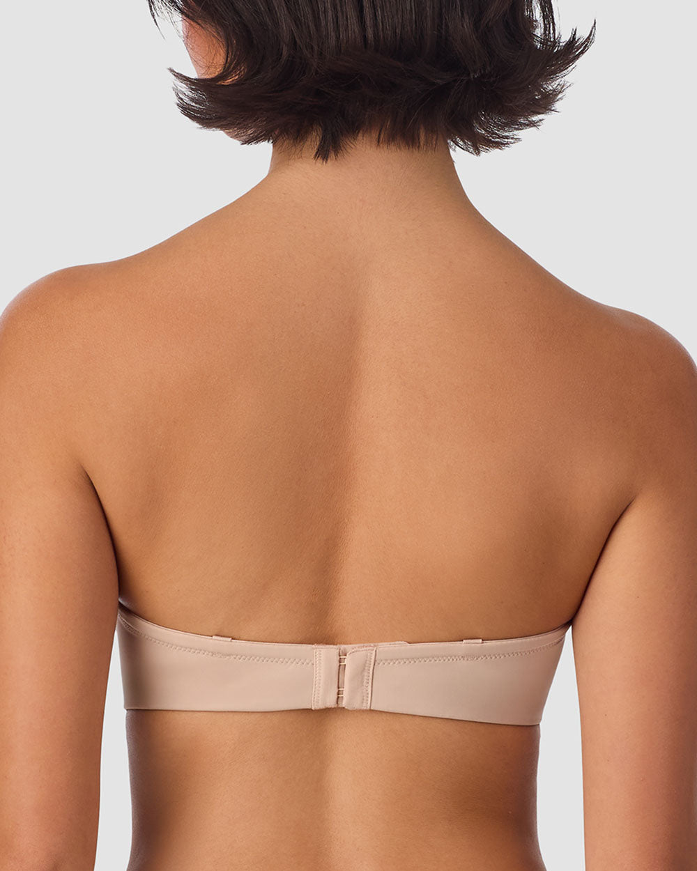 Sleek Micro Strapless Plunge - Champagne
