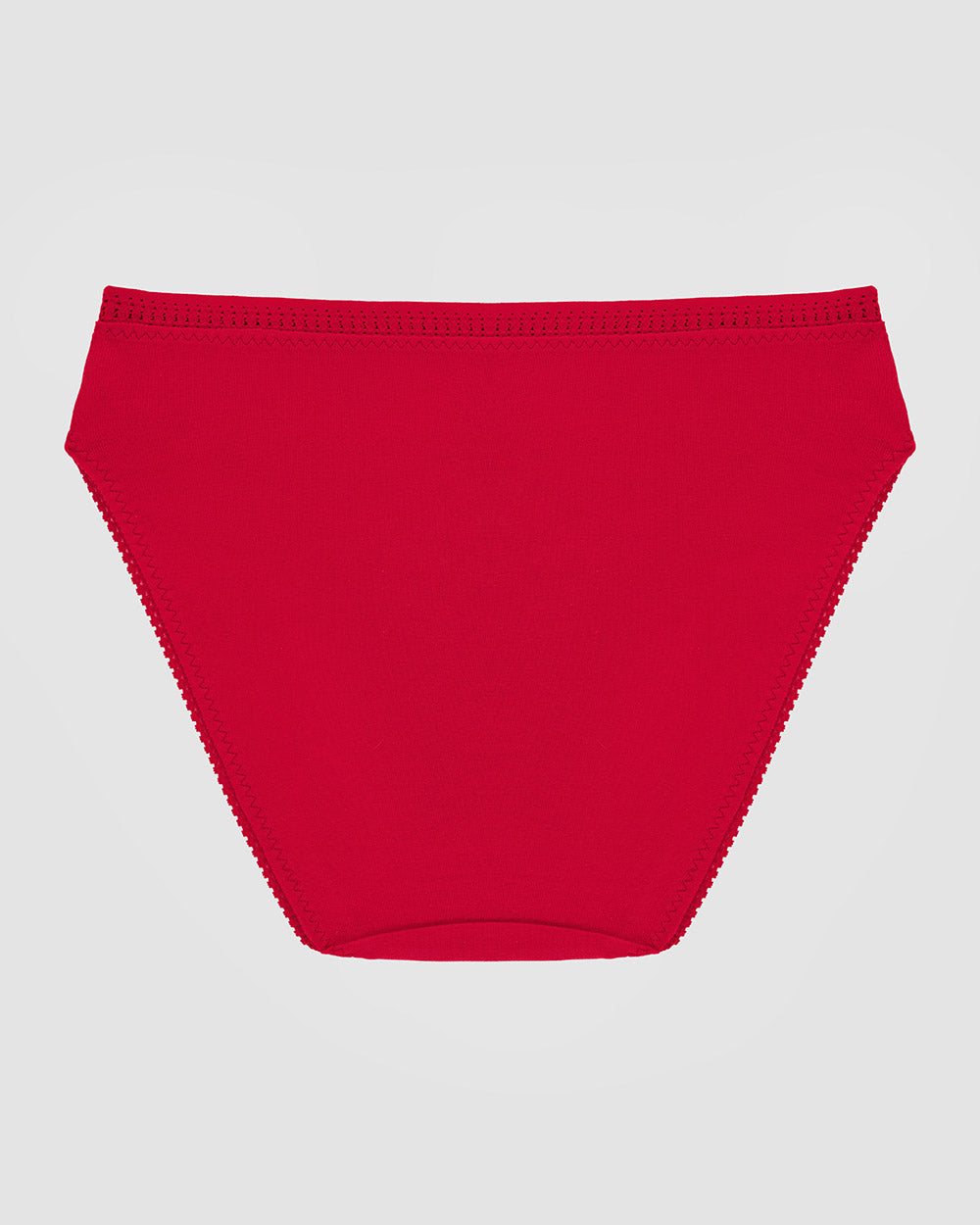 A Cabana Cotton Hi Cut Brief Underwear - Crimson
