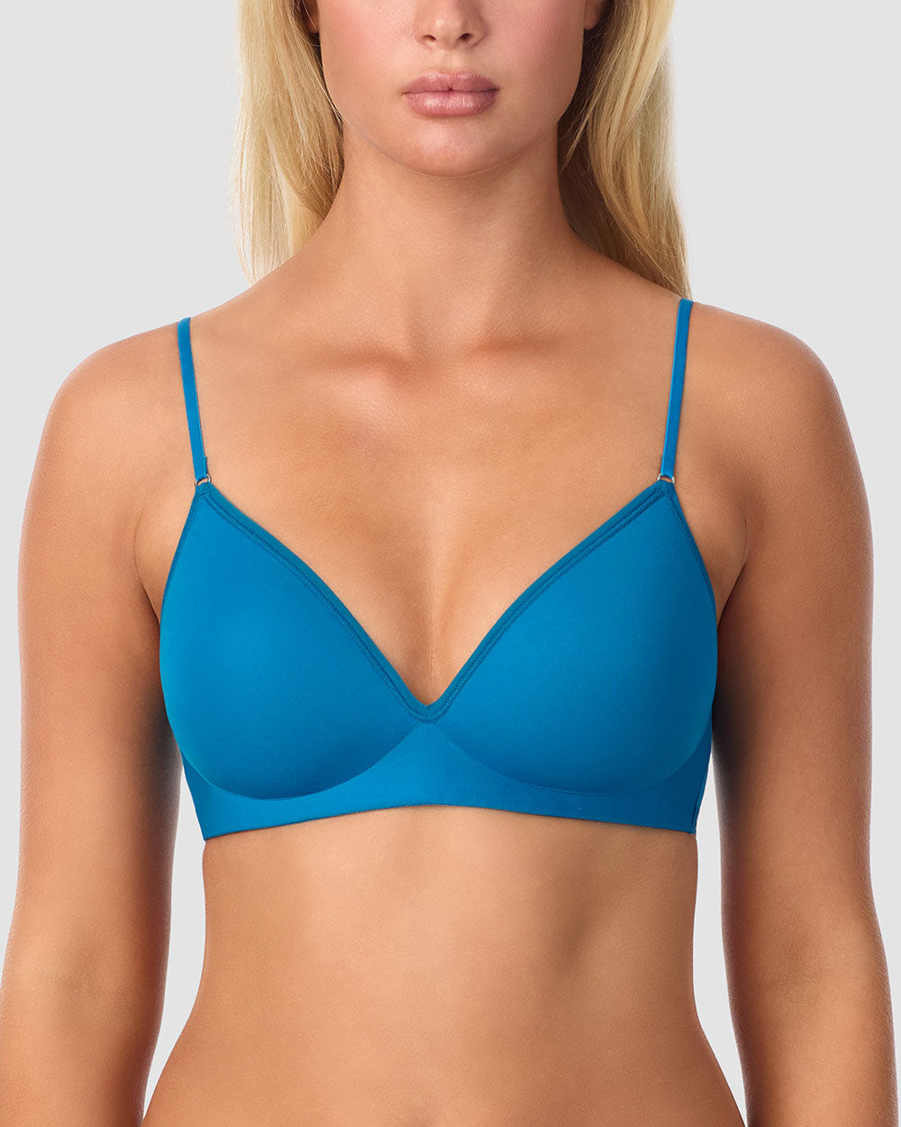 A lady wearing shifting tide Next To Nothing Micro Wireless Bra