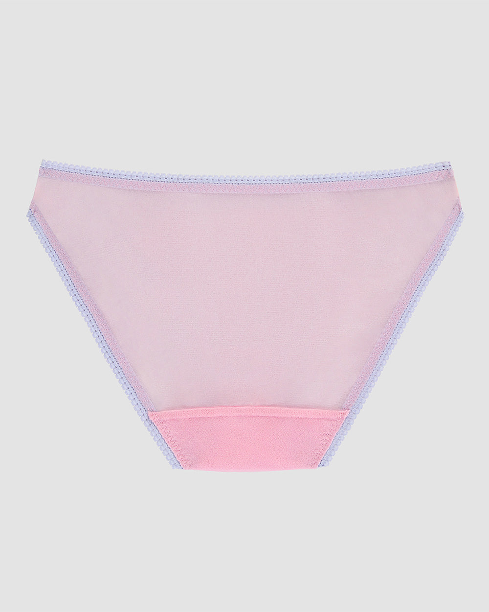A Gossamer Mesh Hip Bikini Underwear in Ballet Pink