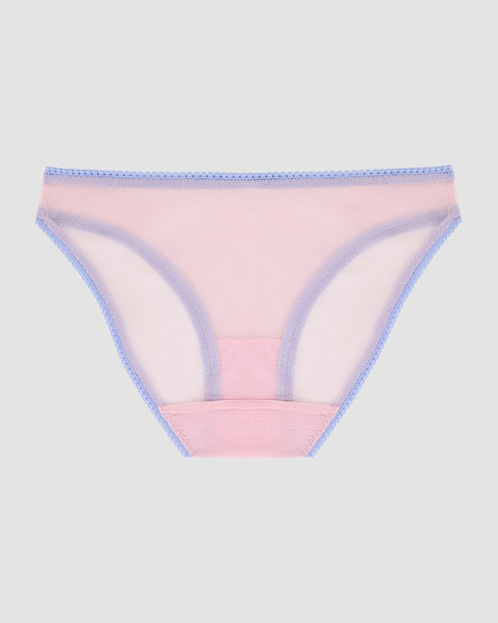 A Gossamer Mesh Hip Bikini Underwear - Pink Dream The Back View