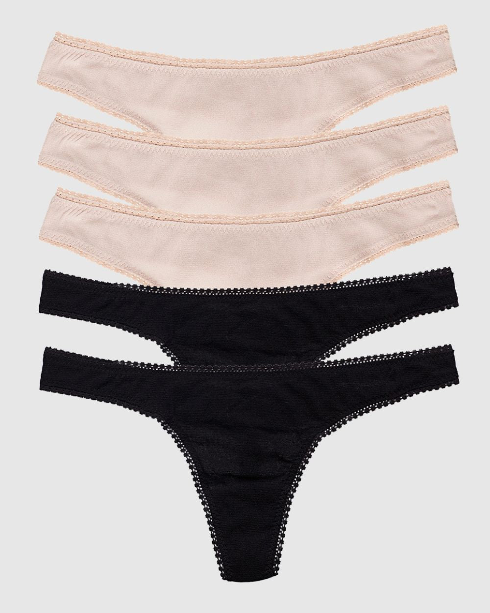Gossamer Mesh Hip G Thong Underwear 5-Pack - Multi