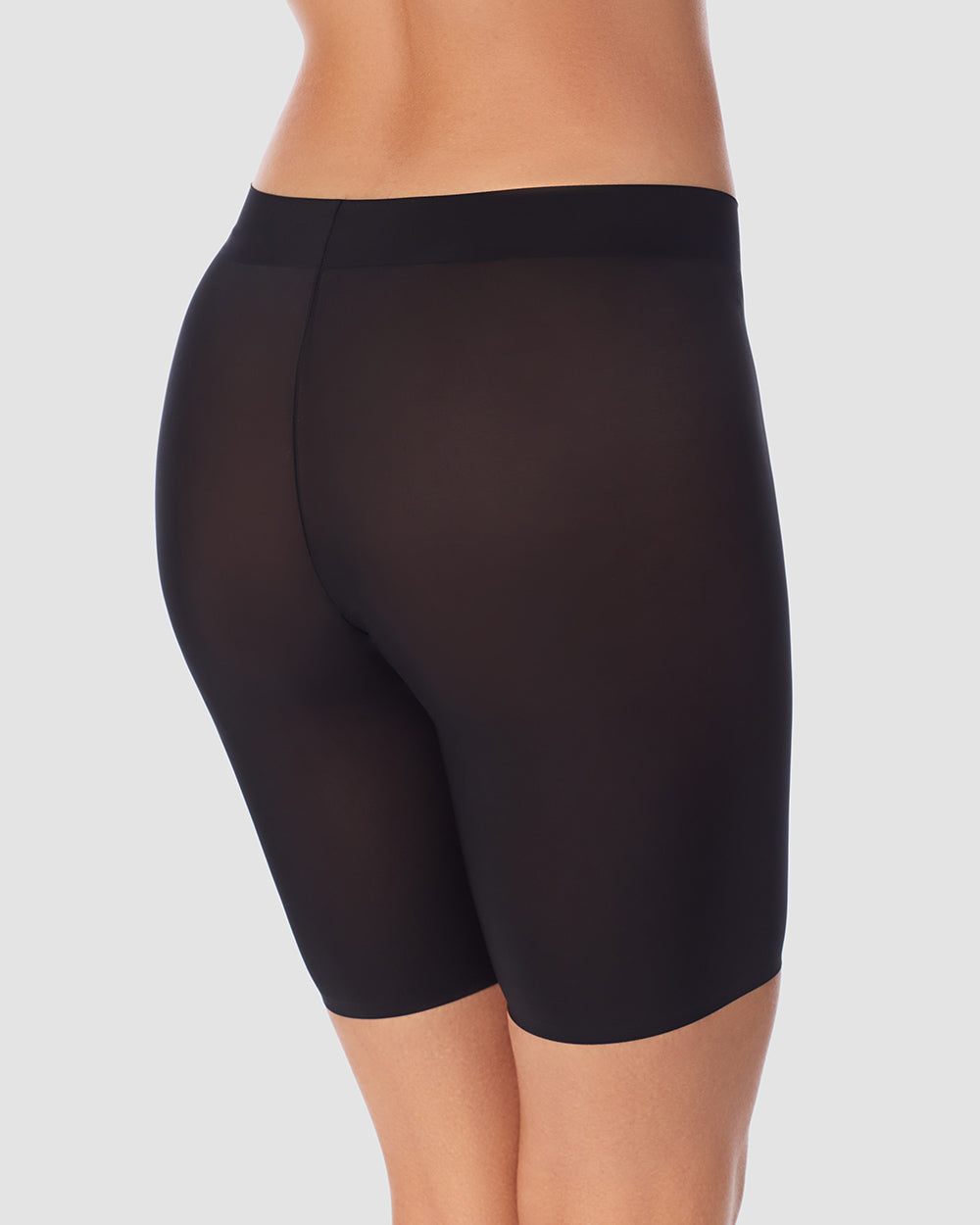 A lady wearing black Heavenly Stretch No-Slip Short