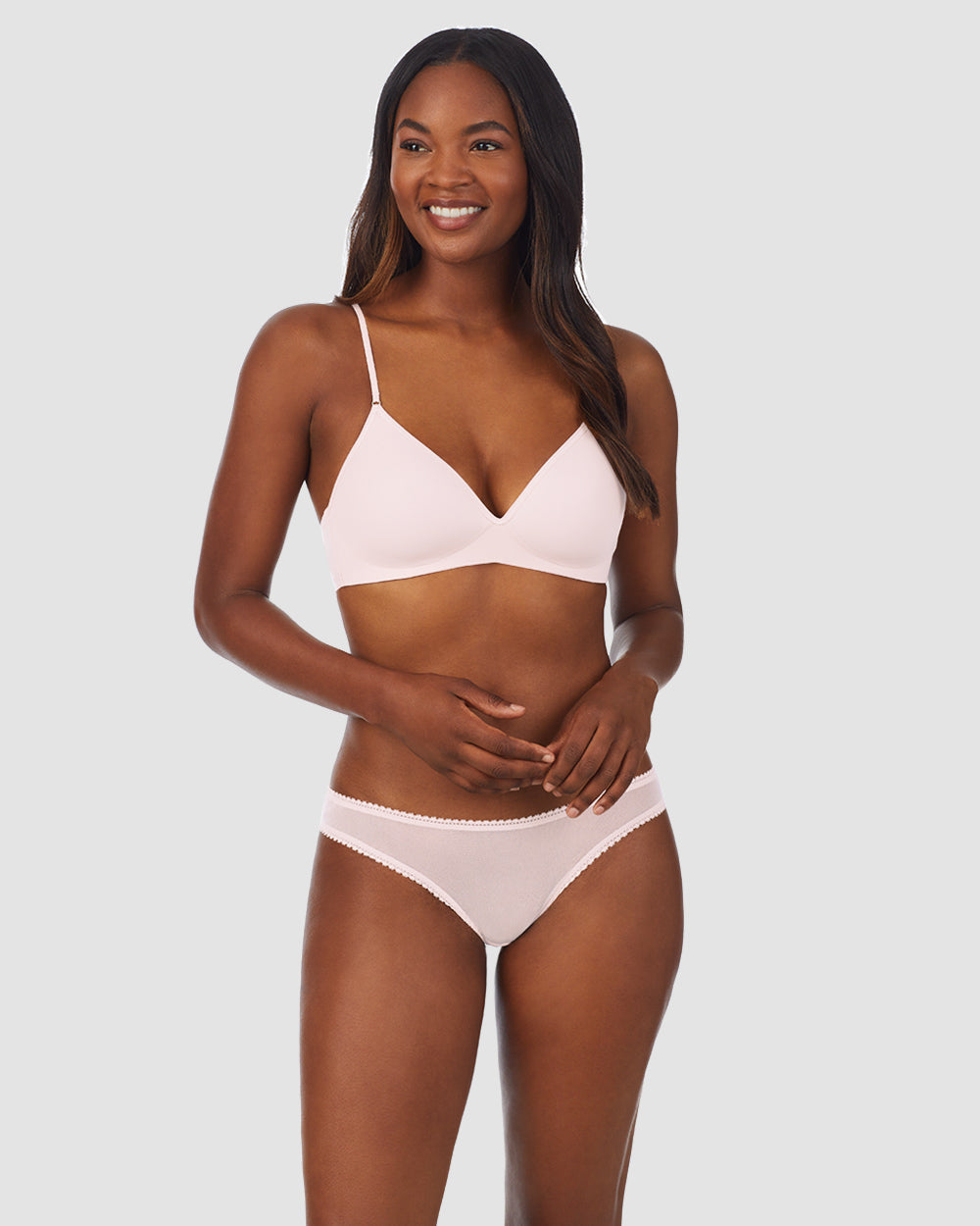 Next to Nothing Micro Wireless Bra - Mauve Chalk