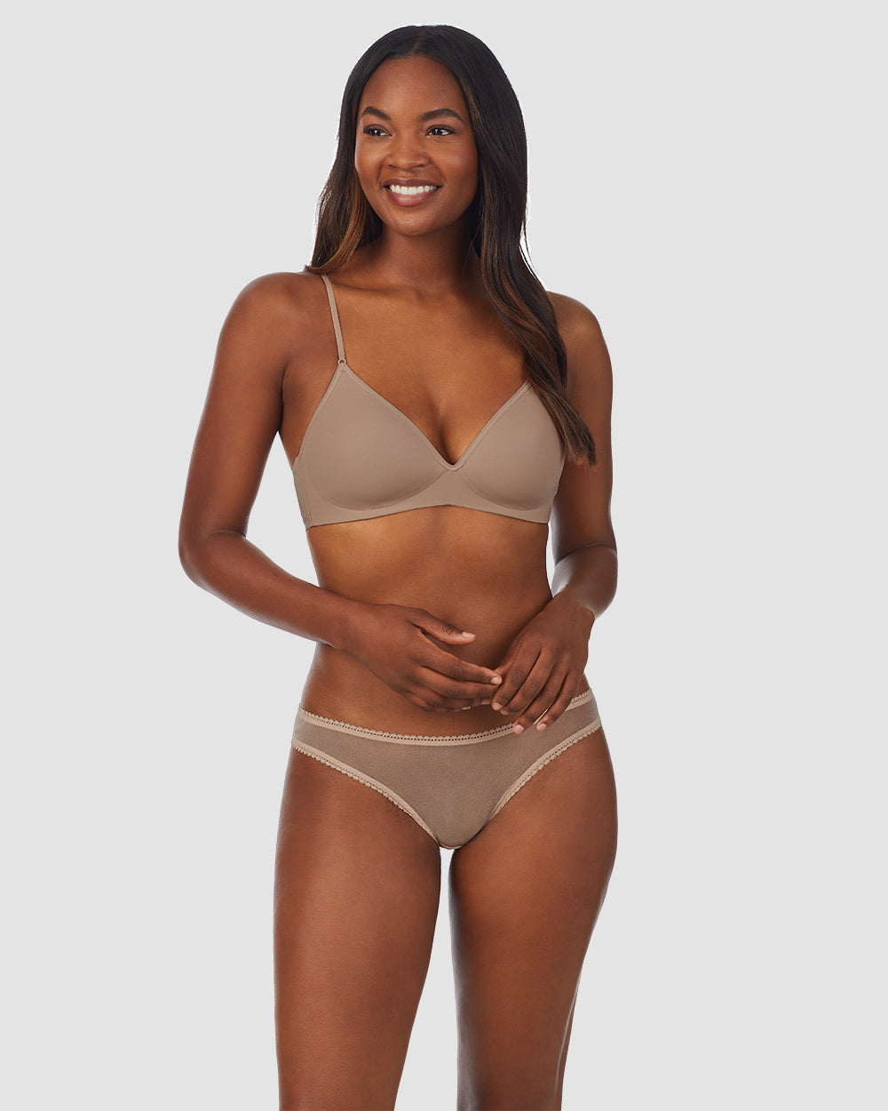 Next to Nothing Micro Wireless Bra - Mocha