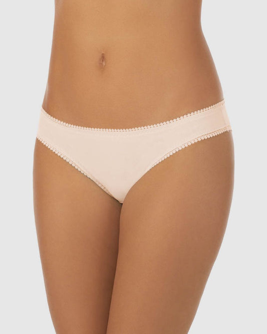 Cabana Cotton Hip Bikini Underwear - Champagne