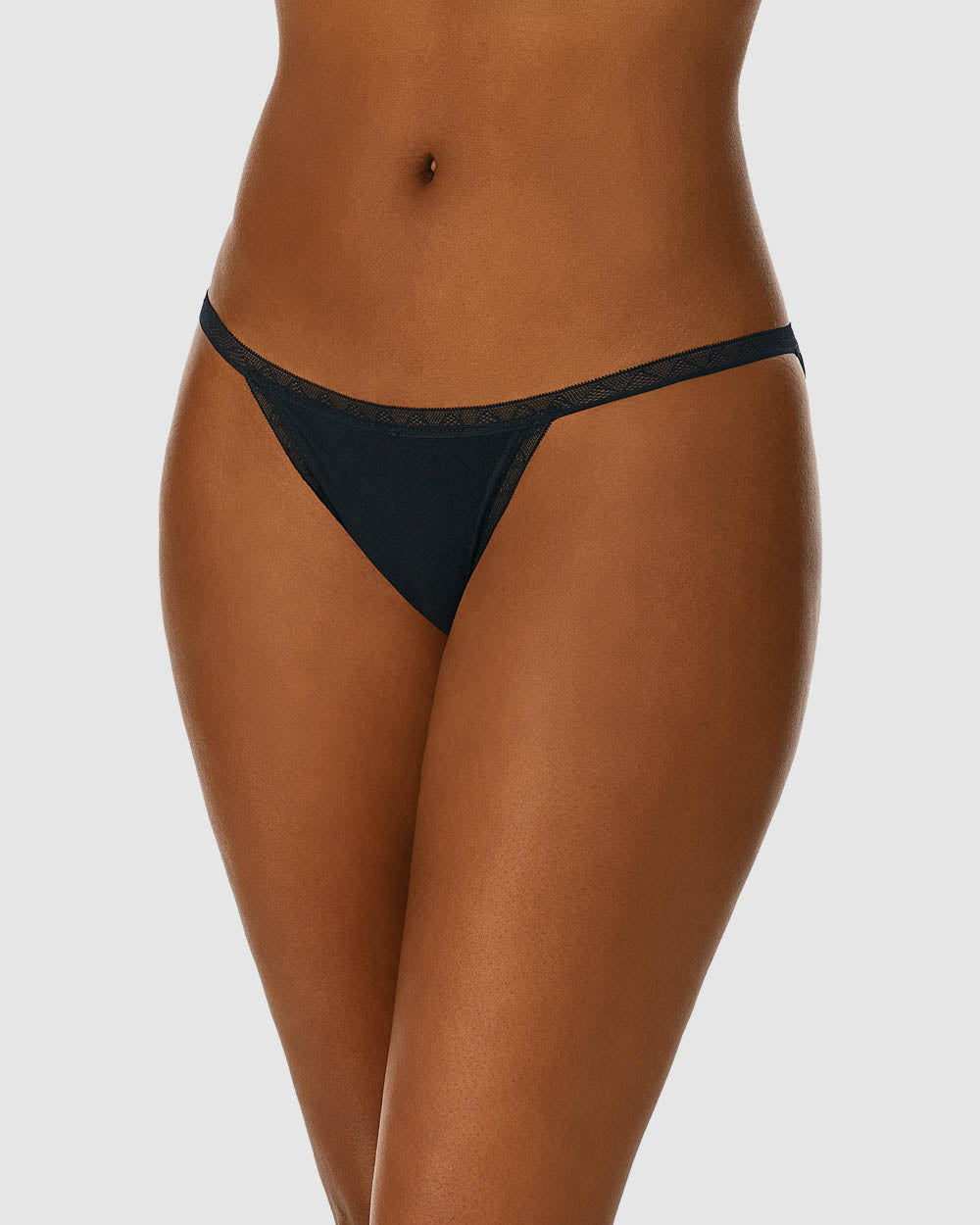 Cabana Cotton Bikini 3 Pack - Black Black Black – On Gossamer