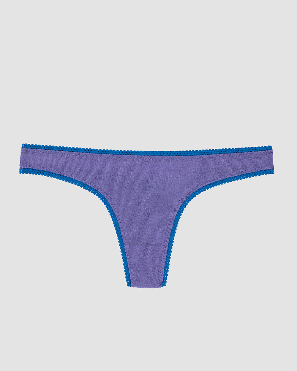A twilight blue Gossamer Mesh Hip G Thong Underwear