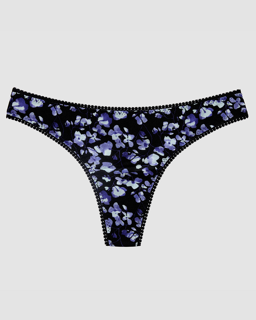 Triple Mesh Hip G Thong Underwear in evening blossom print