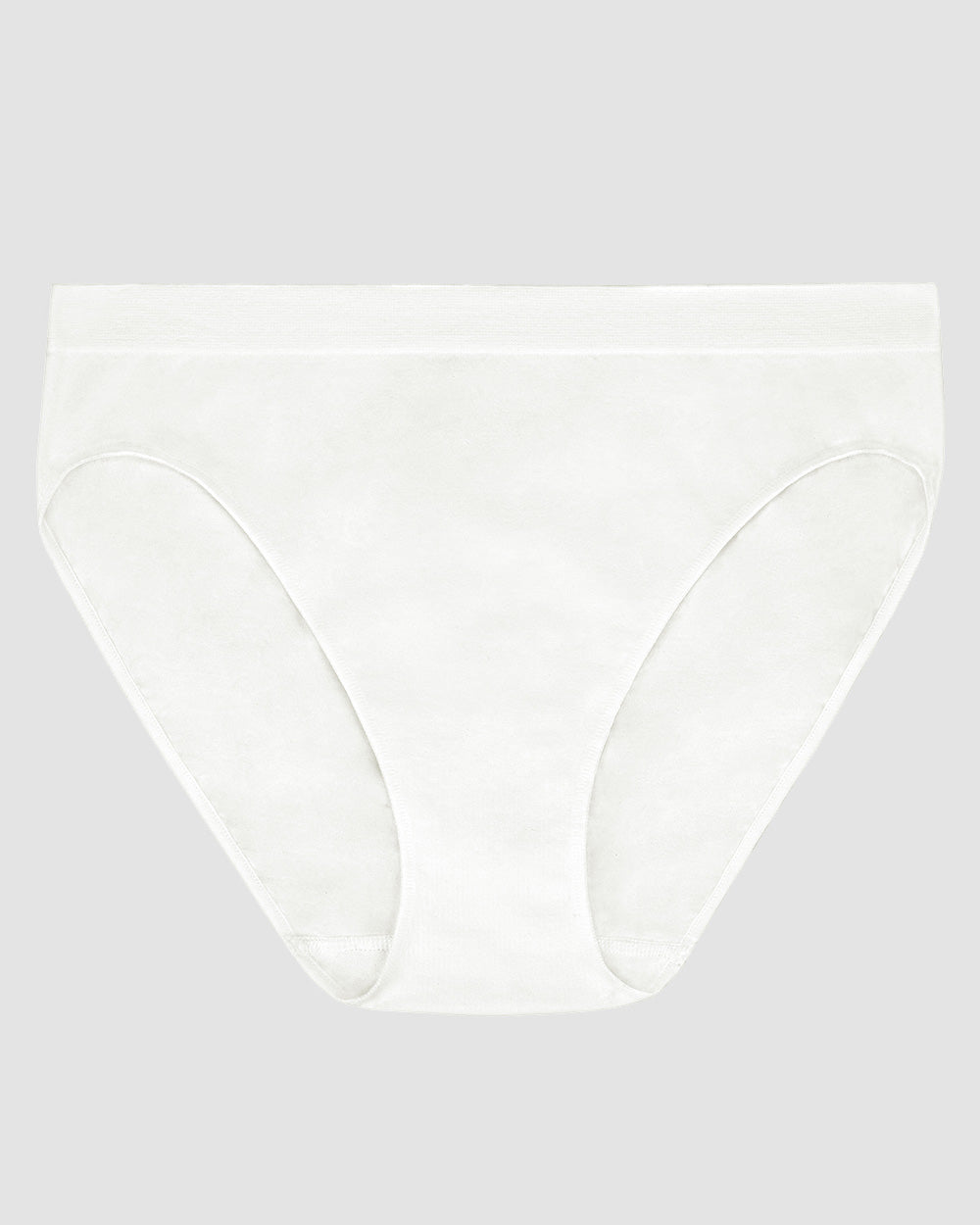 Cabana Cotton Seamless Hi Cut Brief Underwear - White