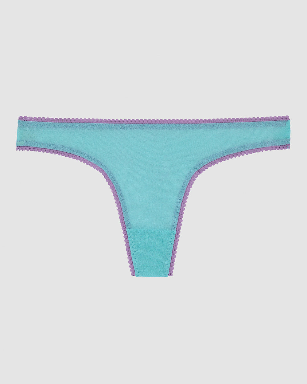 A  blue radiance Gossamer Mesh Hip G Thong Underwear