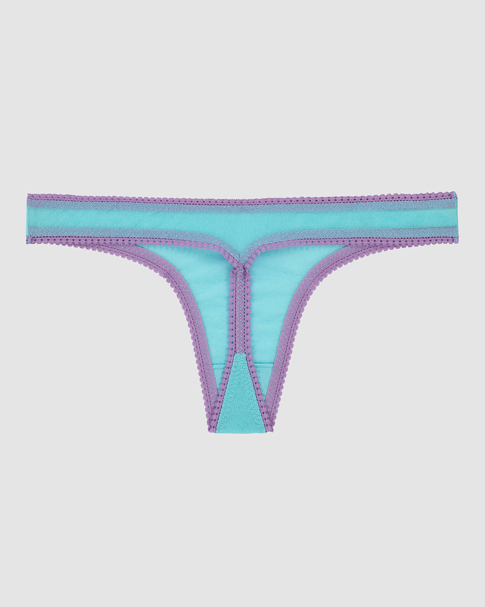 A  blue radiance Gossamer Mesh Hip G Thong Underwear