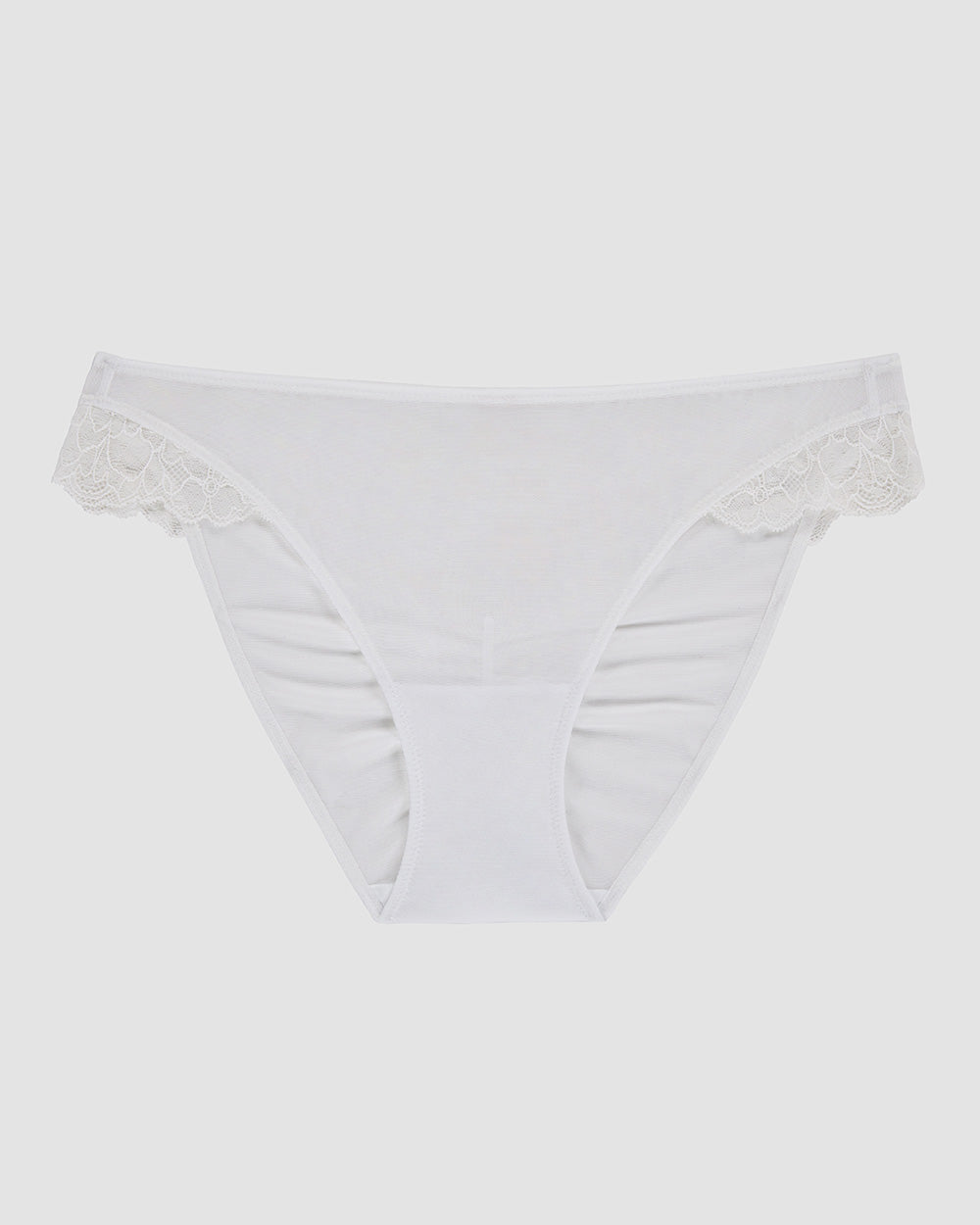 A Luxe Lace Bikini in White