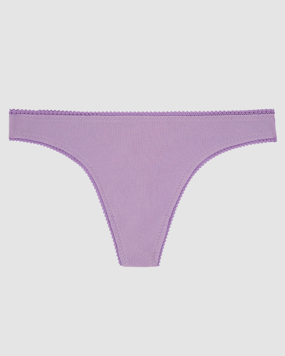 Violet flower Cabana Cotton Hip G Thong Underwear
