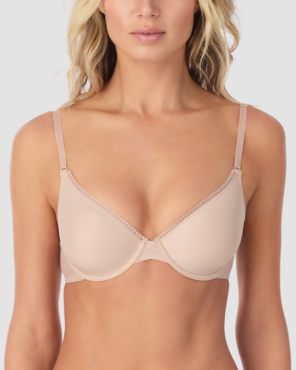 Gossamer Mesh Convertible T Shirt Bra - Champagne