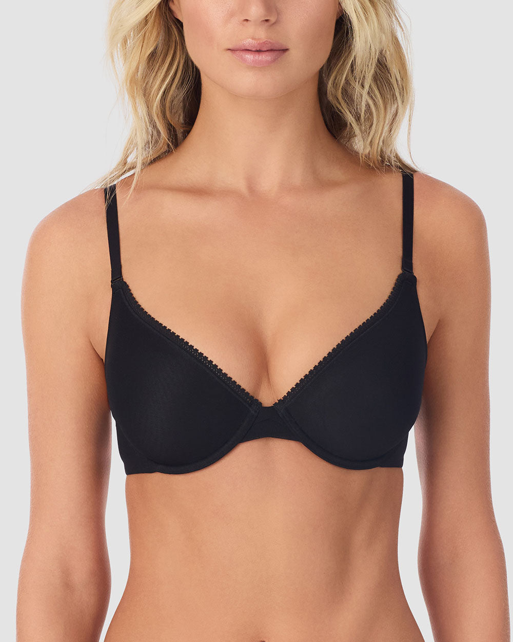 Gossamer Mesh Convertible T Shirt Bra - Black