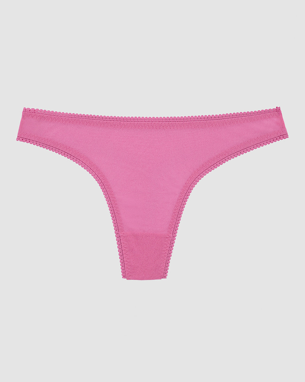 A ladywearing pink cosmas Gossamer Mesh Hip G Thong Underwear