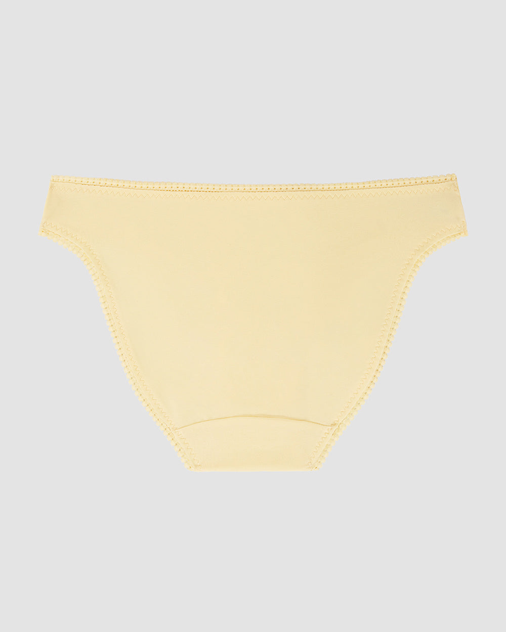 A Cabana Cotton Hip Bikini Underwear - Banana Cream the back view