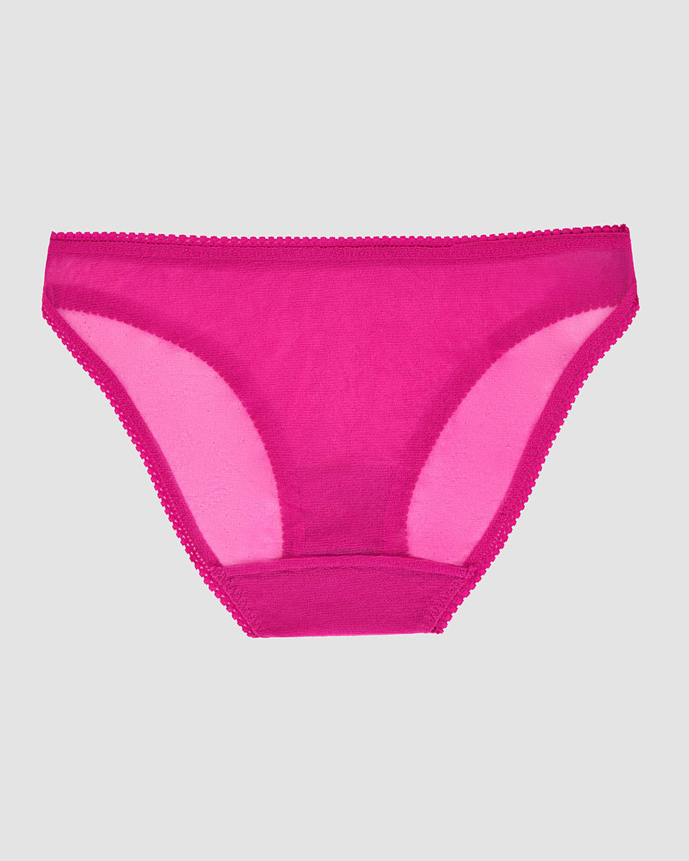 A Gossamer Mesh Hip Bikini Underwear - Sweet Fuchsia