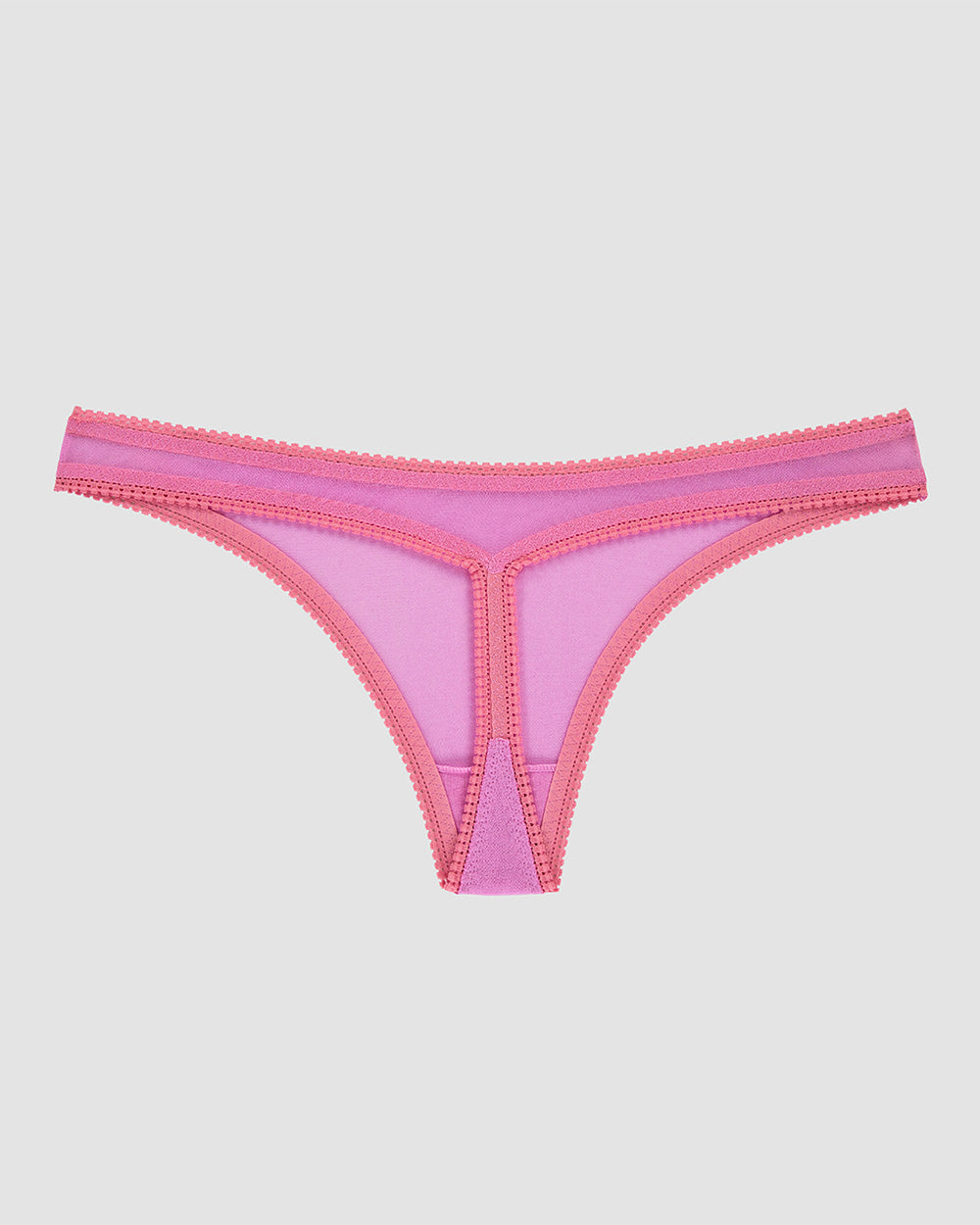 A  Gossamer Mesh Hip G Thong Underwear in Wine Berry