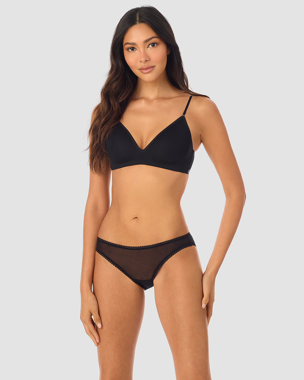 Next to Nothing Micro Wireless Bra - Black