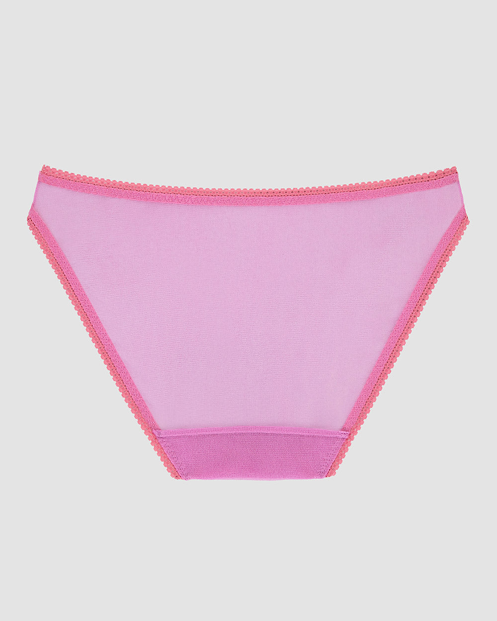 A Gossamer Mesh Hip Bikini Underwear in Wine Berry