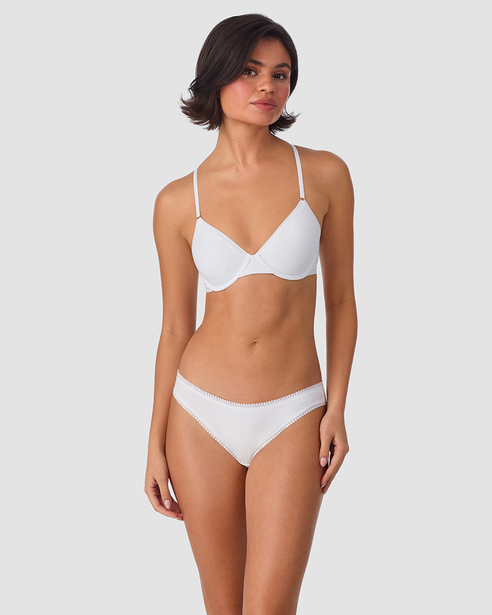 Cabana Cotton Unlined Underwire Bra - White