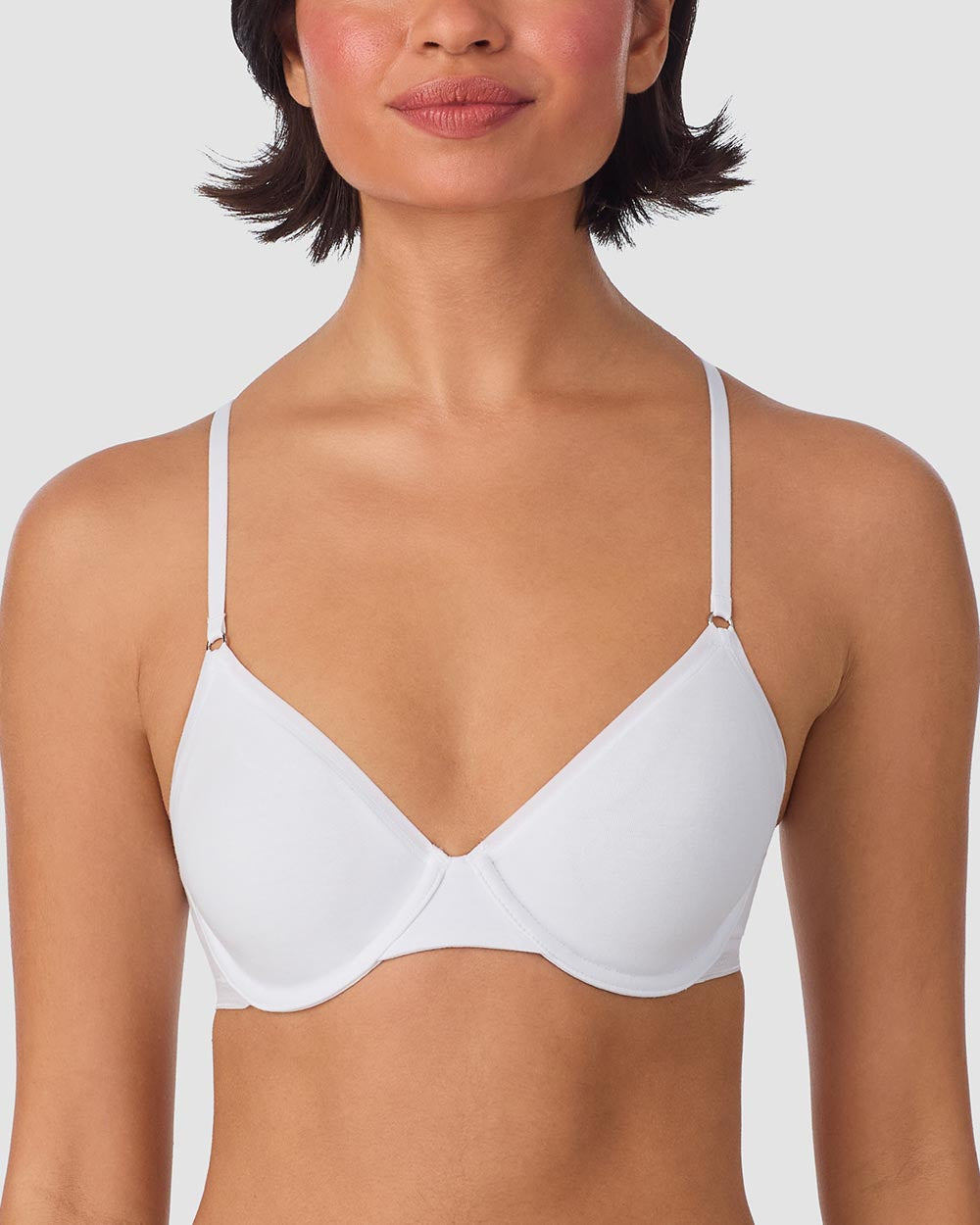 Cabana Cotton Unlined Underwire Bra - White