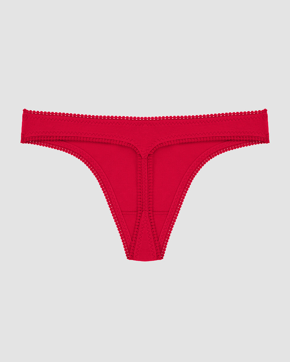 A Cabana Cotton Hip G Thong Underwear - Crimson