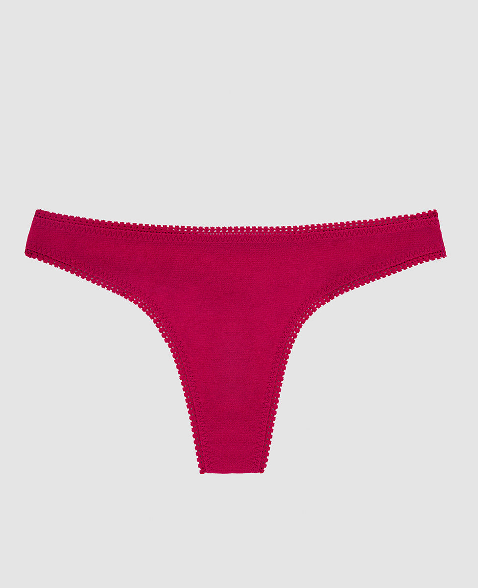 A  red hot gossamer mesh hip g thong underwear