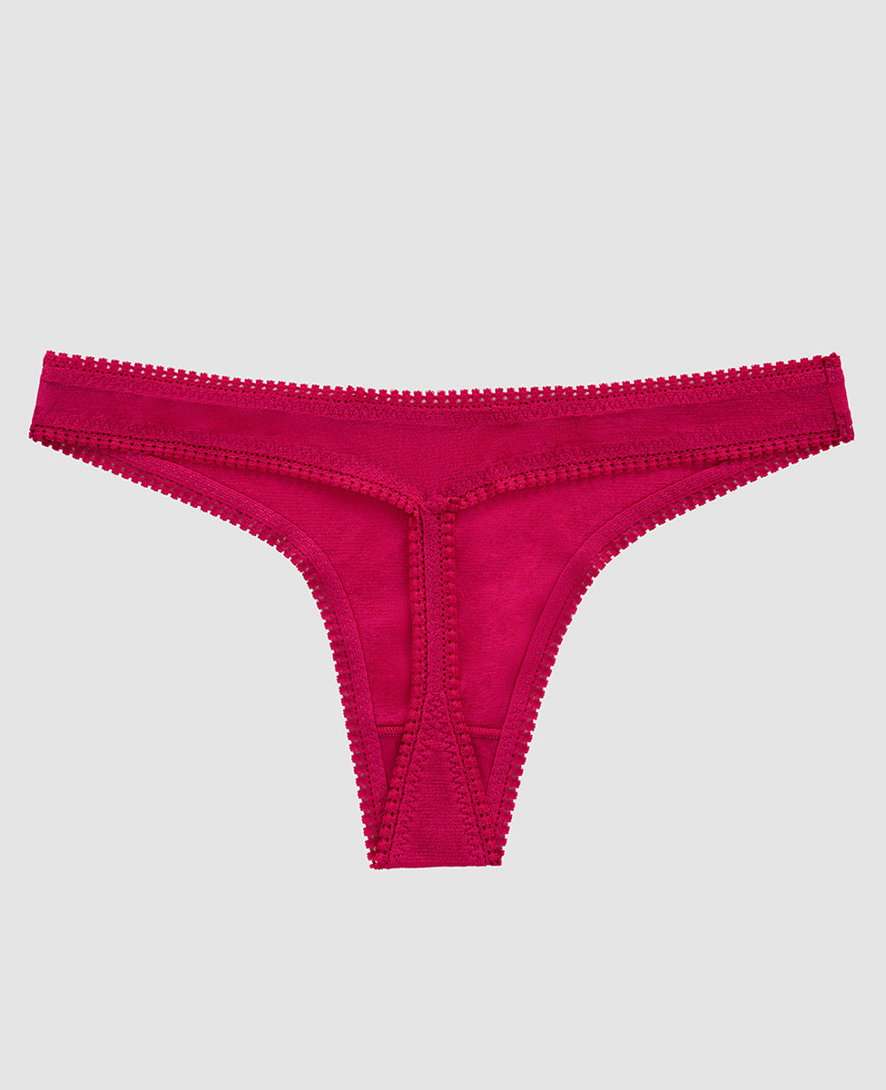 A  red hot gossamer mesh hip g thong underwear