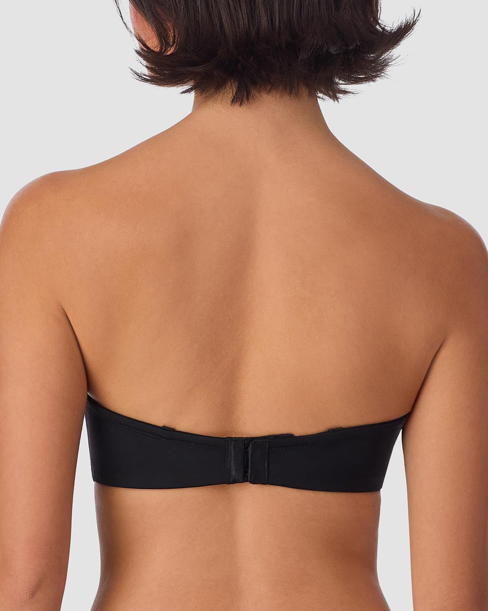 Sleek Micro Strapless Plunge - Black