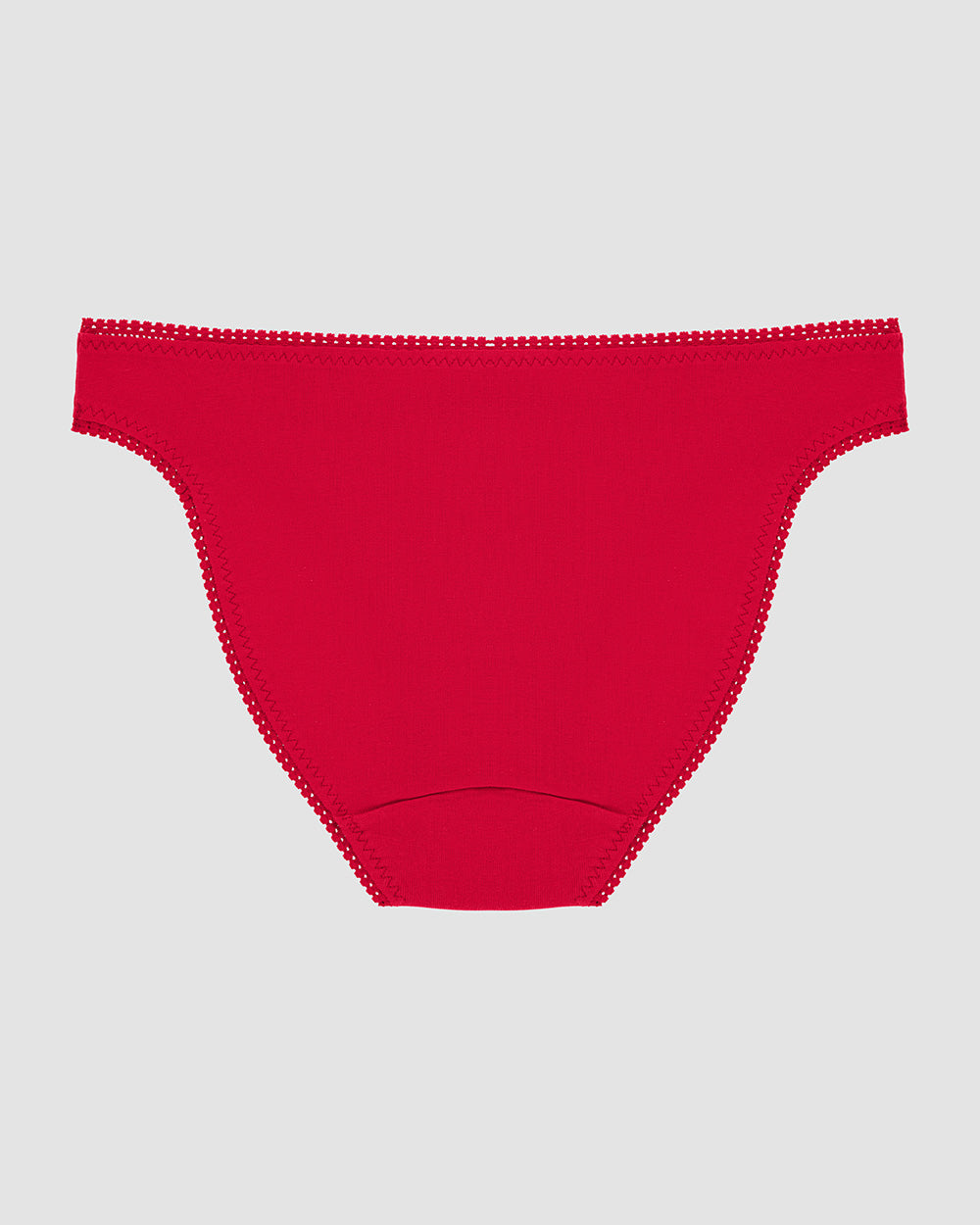 A Cabana Cotton Hip Bikini Underwear - Crimson