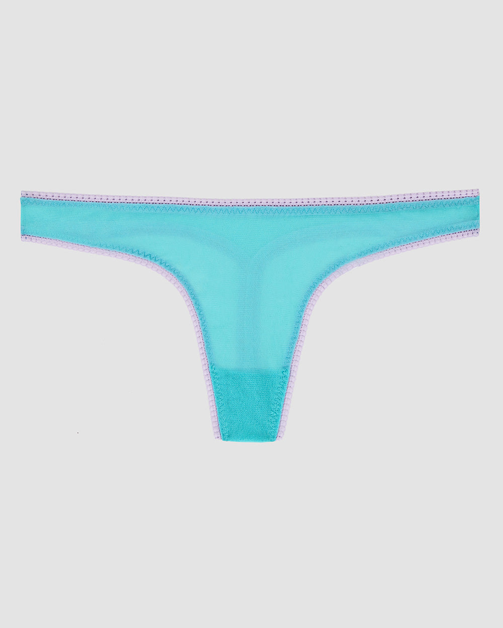 Gossamer Mesh Hip G Thong Underwear waterfall color front