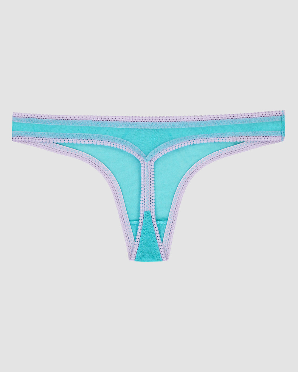 Gossamer Mesh Hip G Thong Underwear waterfall color back