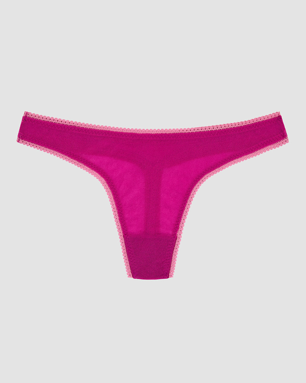 Gossamer Mesh Hip G Thong Underwear - Electric Berry