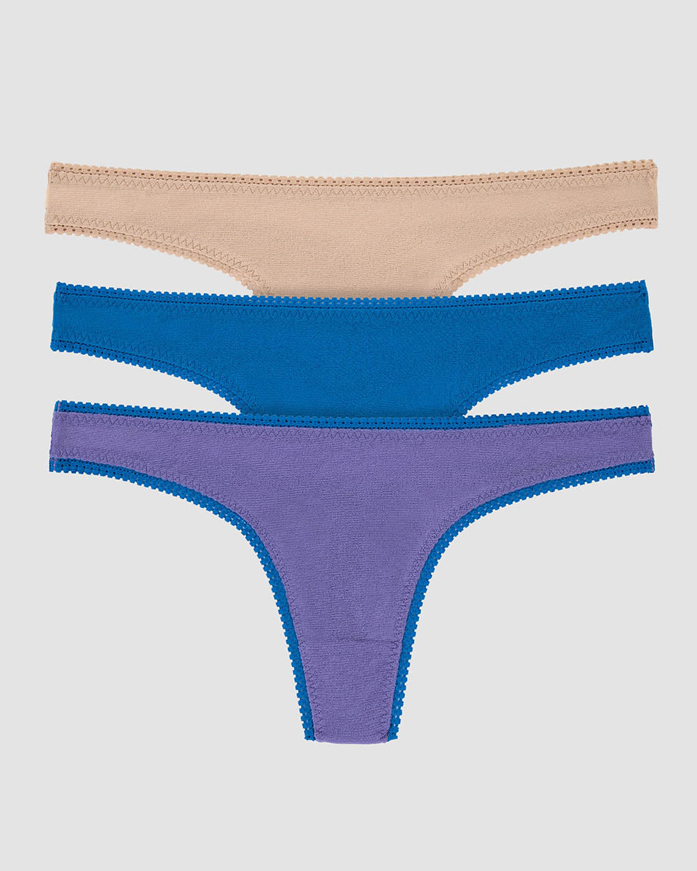 A Champgane Shifting Tide Twilight Blue Gossamer Mesh Hip G Thong Underwear 3 Pack 