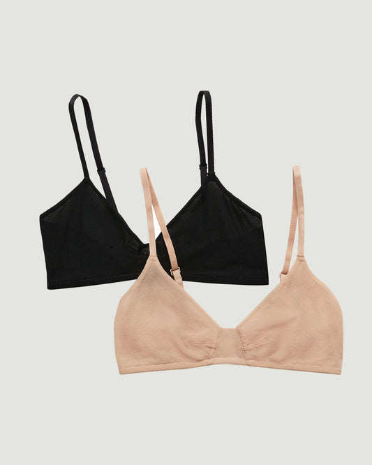 A Next to Nothing Bralette 2 Pack - Black/Champagne Media 1 of 1