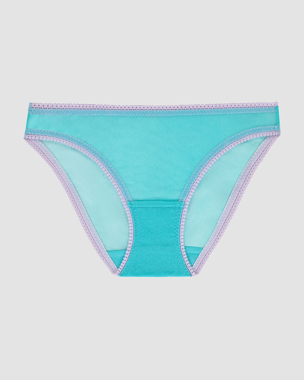 Gossamer Mesh Hip Bikini Underwear waterfall color front