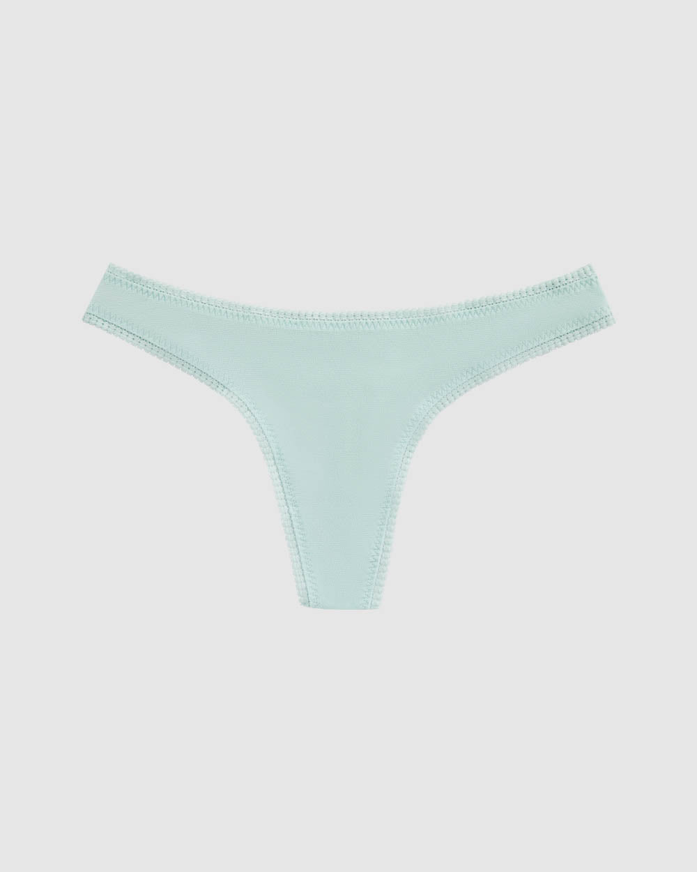 A lady wearing Sage Mist Gossamer Mesh Hip G Thong Underwear