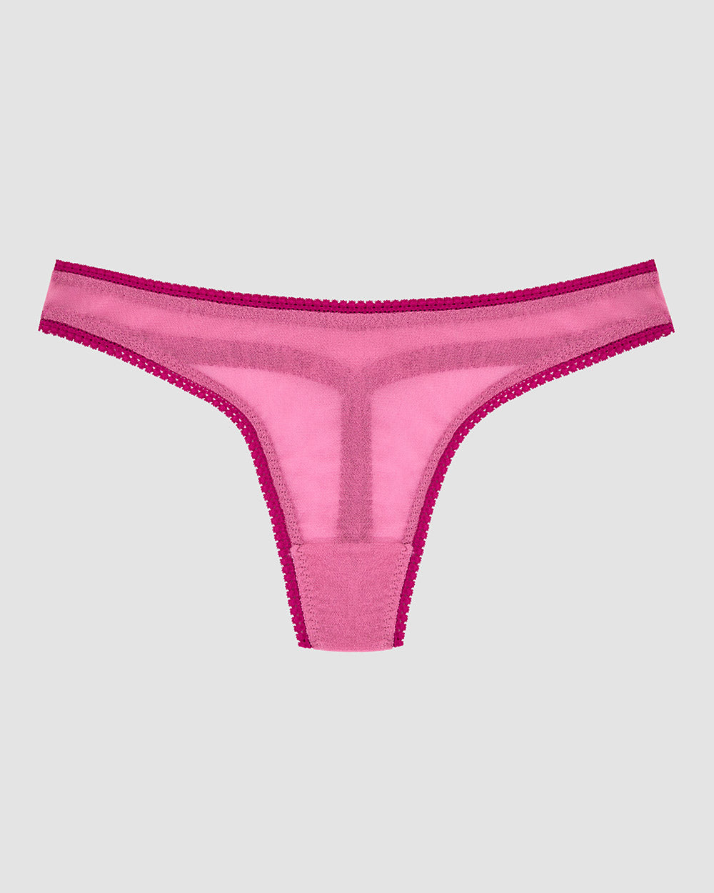 Gossamer Mesh Hip G Thong Underwear - Dusted Petal