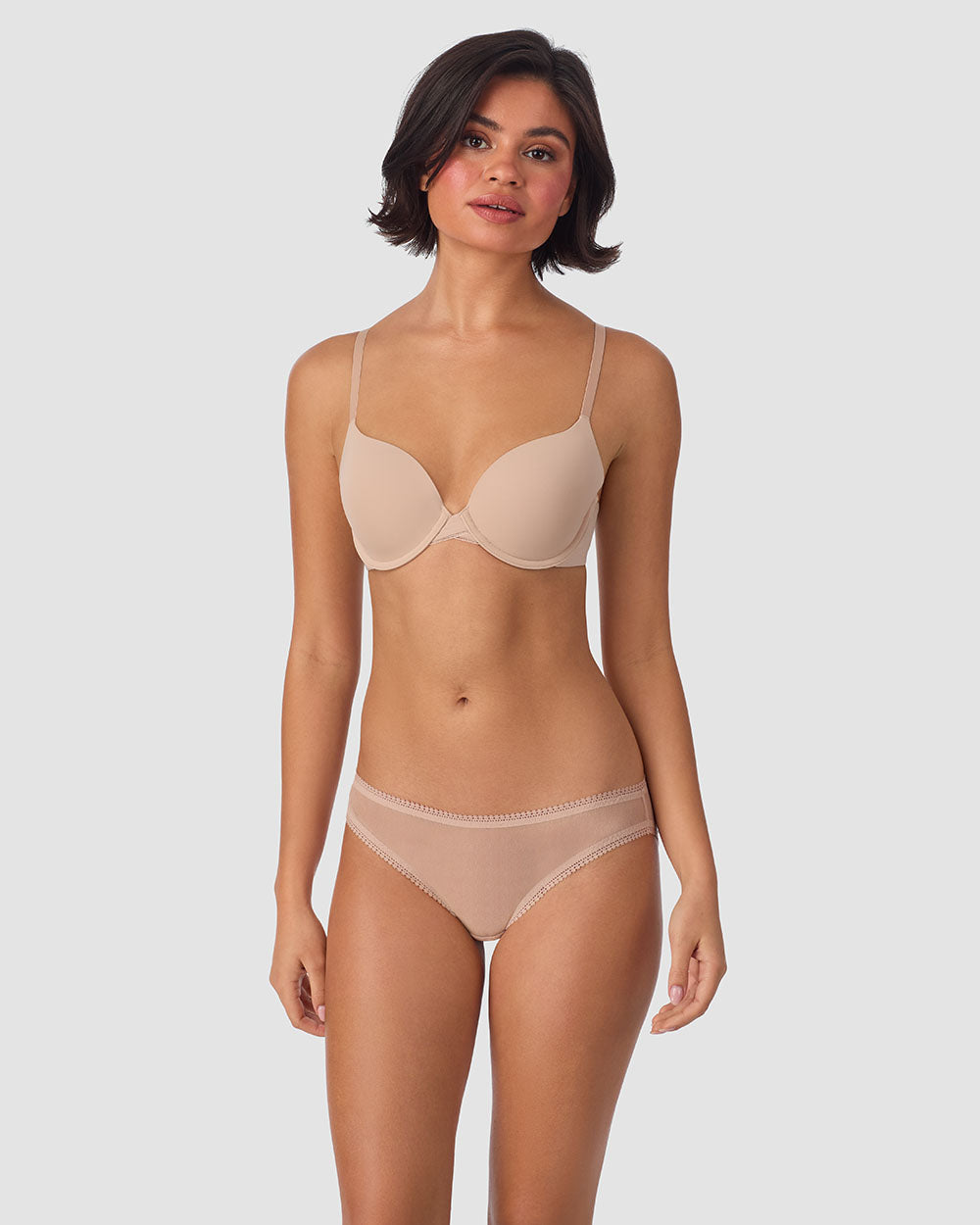 Sleek Micro T Shirt Bra - Champagne