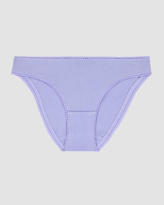 A Cabana Cotton Hip Bikini Underwear - Thistle The Front View