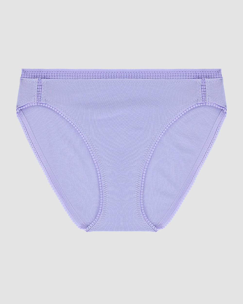 A Cabana Cotton Hi Cut Brief Underwear - Thistle The Front View